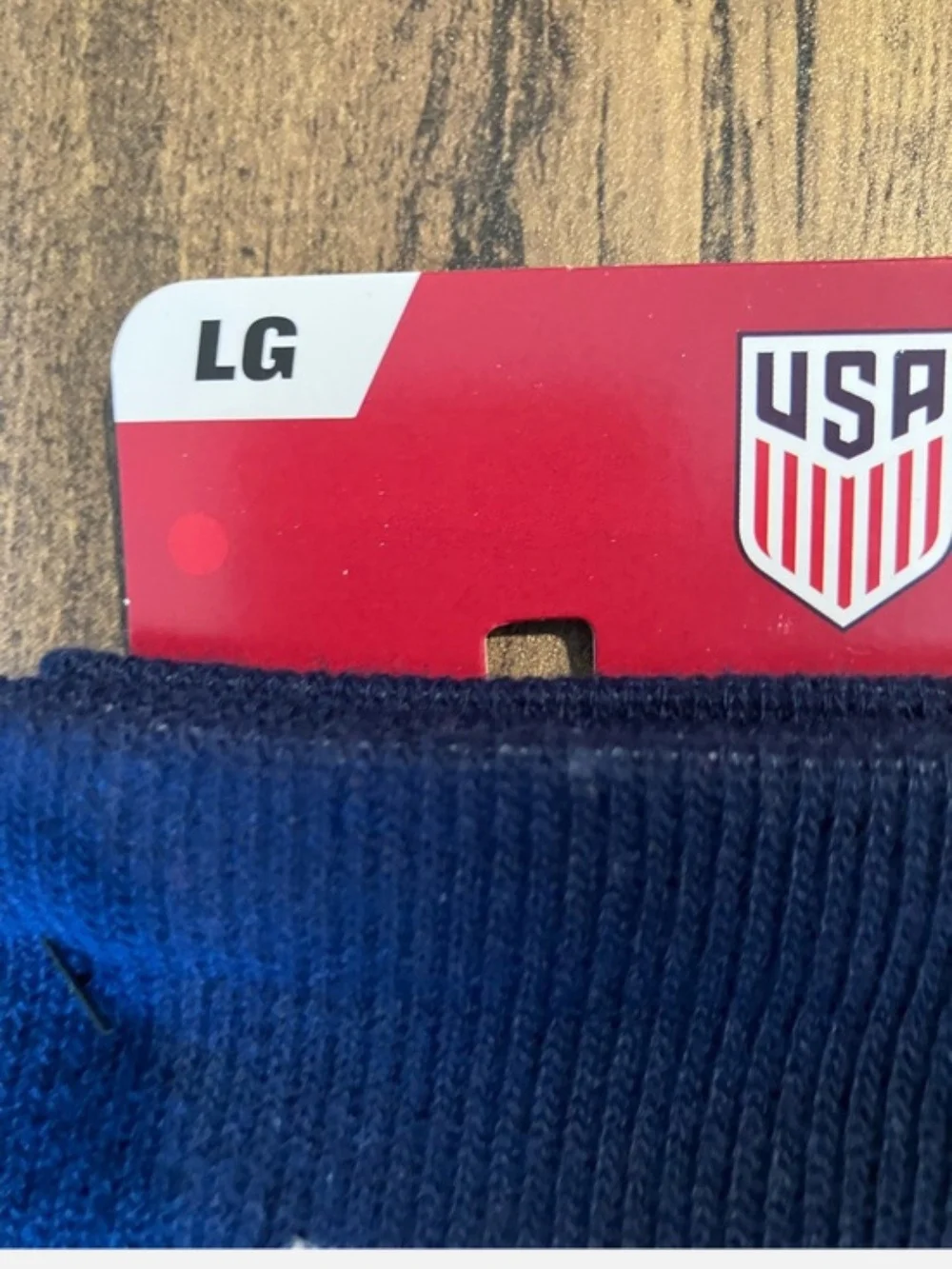 USA Crest Navy & Red Men's Crew Socks